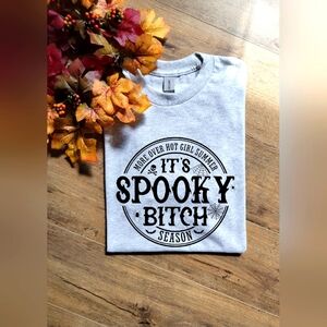 Funny move over hot girl summer popular Halloween fall humor tee